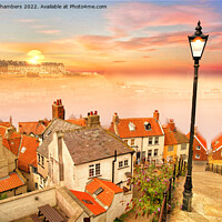Buy canvas prints of Whitby 199 Steps Lighter Version  by Alison Chambers