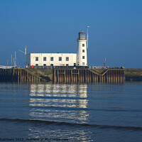 Buy canvas prints of Scarborough Lighthouse Reflection  by Alison Chambers