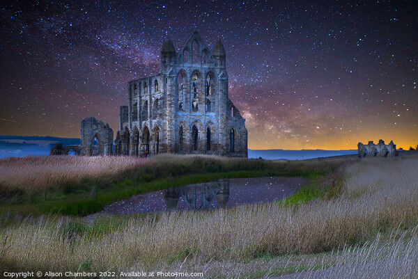 Whitby Abbey Star Rise Picture Board by Alison Chambers