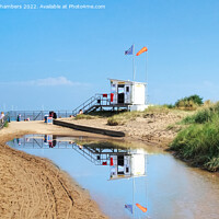 Buy canvas prints of Skegness Beach Lifeguard Station  by Alison Chambers