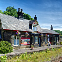 Buy canvas prints of Brockholes Train Station Huddersfield  by Alison Chambers