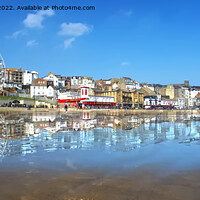 Buy canvas prints of Scarborough Seafront Panorama  by Alison Chambers
