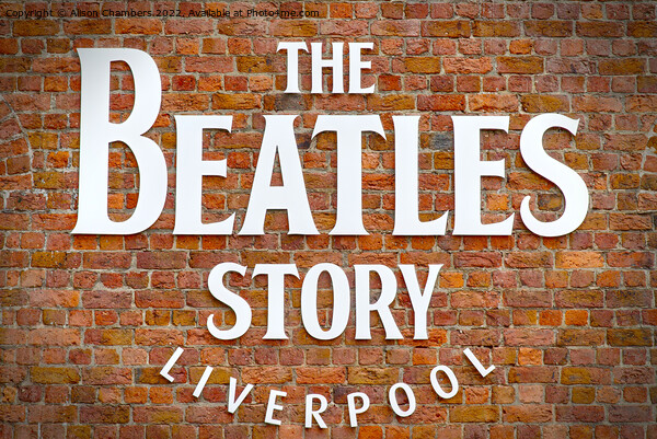Liverpool The Beatles Story Picture Board by Alison Chambers