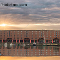 Buy canvas prints of Liverpool Royal Albert Dock Panorama  by Alison Chambers