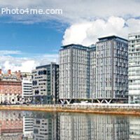 Buy canvas prints of Canning Dock Liverpool Panorama  by Alison Chambers