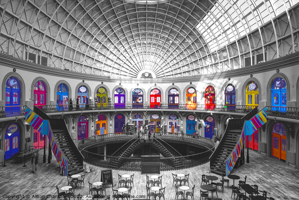 Leeds Corn Exchange Colour Selection  Picture Board by Alison Chambers