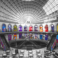 Buy canvas prints of Leeds Corn Exchange Colour Selection  by Alison Chambers