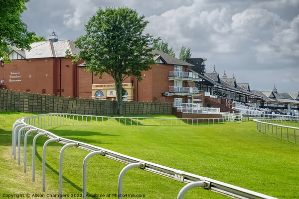 Pontefract Racecourse Picture Board by Alison Chambers