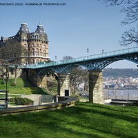 Buy canvas prints of Scarborough Spa Bridge by Alison Chambers