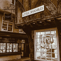 Buy canvas prints of York Little Shambles by Alison Chambers