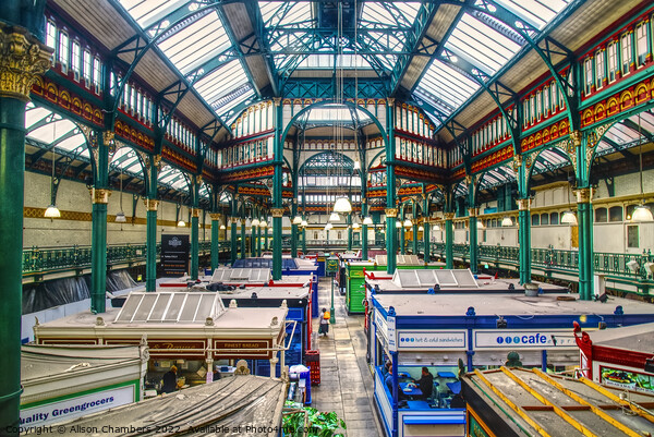 Leeds Kirkgate Market Picture Board by Alison Chambers