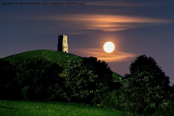 Glastonbury Tor Picture Board by Alison Chambers