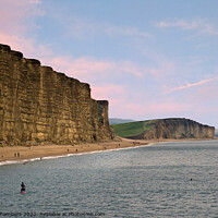Buy canvas prints of West Bay Cliffs by Alison Chambers