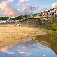 Buy canvas prints of Filey Beach Reflection by Alison Chambers
