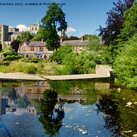 Buy canvas prints of Ripon Cathedral From River Skell by Alison Chambers