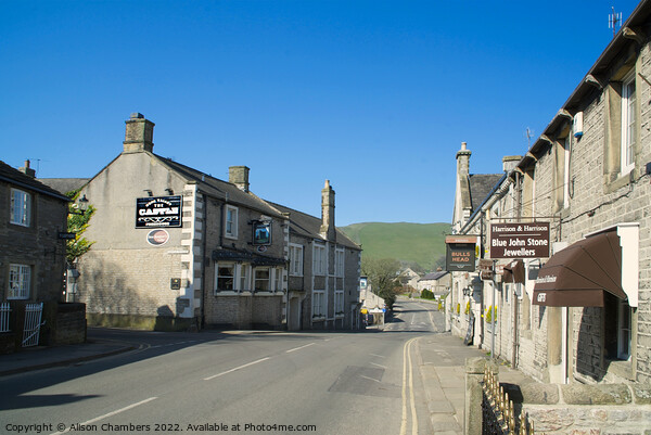Castleton In The Peak District Picture Board by Alison Chambers