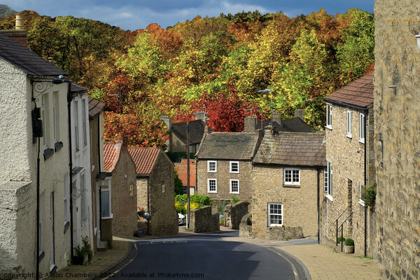 Autumn in Richmond Yorkshire  Picture Board by Alison Chambers