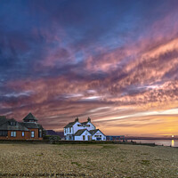 Buy canvas prints of Whitstable Old Neptune Sunset by Alison Chambers
