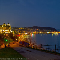 Buy canvas prints of Scarborough At Night by Alison Chambers