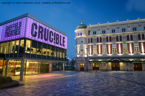 Sheffield Crucible and Lyceum Picture Board by Alison Chambers