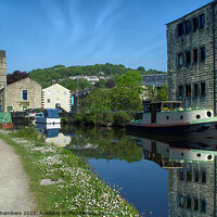 Buy canvas prints of Rochdale Canal Hebden Bridge  by Alison Chambers