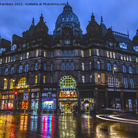 Buy canvas prints of Leeds City Markets at Night by Alison Chambers