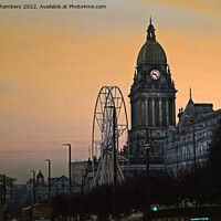 Buy canvas prints of Leeds Town Hall Daybreak  by Alison Chambers