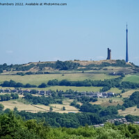 Buy canvas prints of Emley Moor Mast and Castle Hill by Alison Chambers