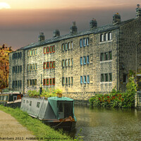 Buy canvas prints of Rochdale Canal Hebden Bridge by Alison Chambers