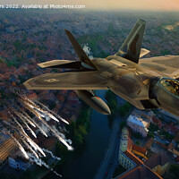 Buy canvas prints of F22 Raptor Jet by Alison Chambers