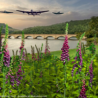 Buy canvas prints of Ladybower Lancaster BBMF by Alison Chambers