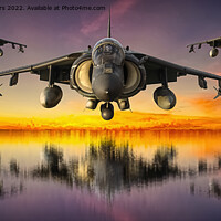 Buy canvas prints of Harrier Jump Jets by Alison Chambers
