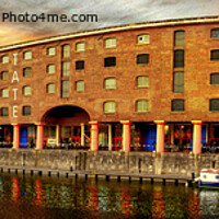 Buy canvas prints of Royal Albert Dock Panorama  by Alison Chambers