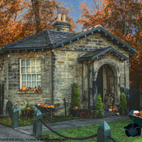 Buy canvas prints of Autumn at Octagon Lodge Wentworth  by Alison Chambers