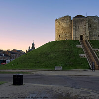 Buy canvas prints of Cliffords Tower York Sunset by Alison Chambers