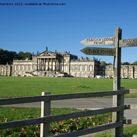 Buy canvas prints of Wentworth Woodhouse and Signpost by Alison Chambers