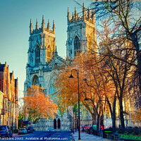 Buy canvas prints of York Minster in Autumn  by Alison Chambers