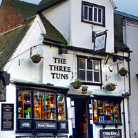 Buy canvas prints of The Three Tuns Pub York by Alison Chambers