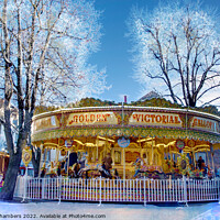 Buy canvas prints of York Winter Carousel by Alison Chambers