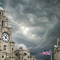 Buy canvas prints of The Royal Liver Building Liverpool  by Alison Chambers