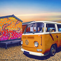 Buy canvas prints of VW Camper Van by Alison Chambers