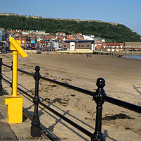 Buy canvas prints of Scarborough South Bay Beach by Alison Chambers