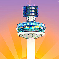 Buy canvas prints of Radio City Liverpool  by Alison Chambers