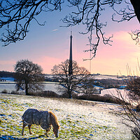 Buy canvas prints of Emley Moor Mast by Alison Chambers