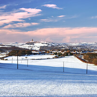 Buy canvas prints of Castle Hill Winter Landscape  by Alison Chambers
