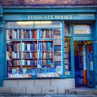 Buy canvas prints of Fossgate Books York by Alison Chambers