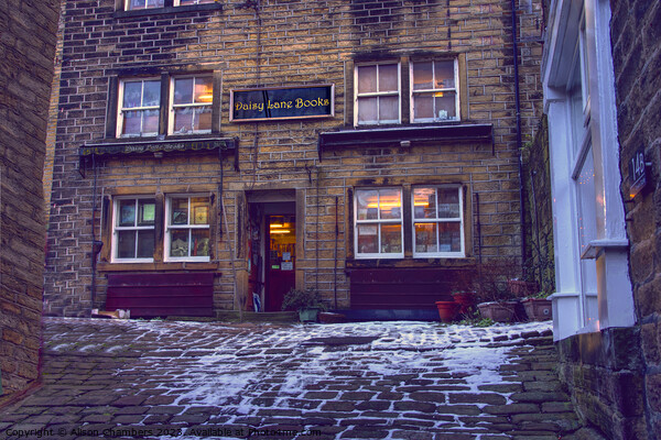 Daisy Lane Books Holmfirth Picture Board by Alison Chambers