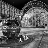 Buy canvas prints of Sheffield Millennium Square B&W by Alison Chambers