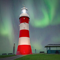 Buy canvas prints of Smeatons Tower Aurora Brorealis by Alison Chambers