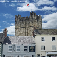 Buy canvas prints of Richmond Castle Skyline  by Alison Chambers